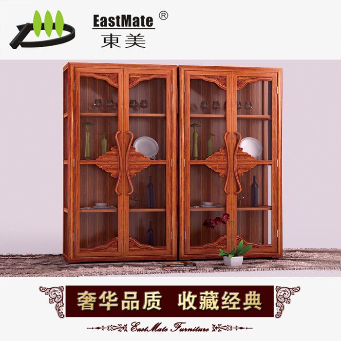 古典刺猬紫檀酒柜 客廳實(shí)木多門(mén)紅酒酒柜 紅木家具 DMTK21