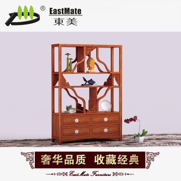 新古典紅木家具 中式間廳柜 實(shí)木隔斷柜  實(shí)木酒柜