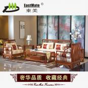 紅木家具新中式紅木沙發(fā) 客廳刺猬紫檀中式實(shí)木沙發(fā)
