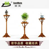 新古典剌猬紫檀紅木家具 新中式實(shí)木花架 仿古客廳花幾
