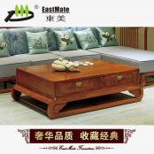 剌猬紫檀家具 新中式實(shí)木 新古典紅木儲(chǔ)物茶幾
