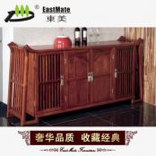 剌猬紫檀新古典紅木家具 新中式實(shí)木餐邊柜 茶水柜