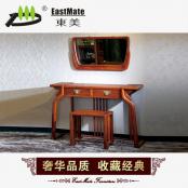 明清家具 刺猬紫檀彎腳新古典臥室紅木梳妝臺(tái)