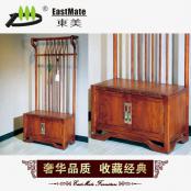 刺猬紫檀 新中式衣帽掛衣架 新古典紅木家具