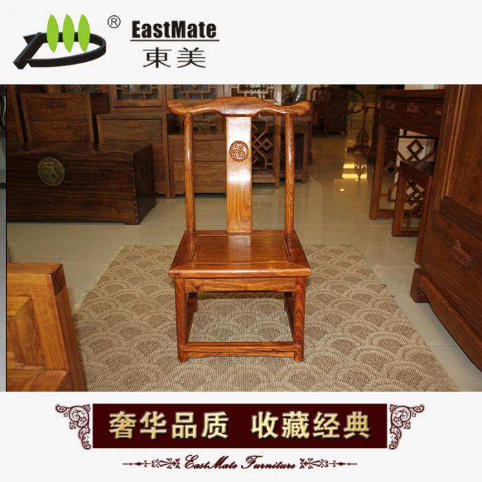 紅木家具 廠家直銷 非洲花梨實(shí)木餐椅 中式靠背椅 官帽椅
