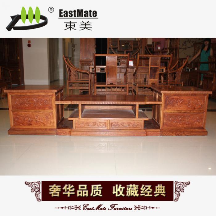 廠家直銷豪華高檔紅木三合一自由拼接電視柜 視廳柜