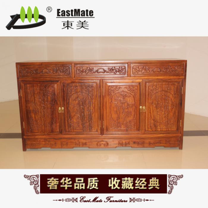 紅木家具 全實(shí)木家具 非洲花梨木家具餐邊柜