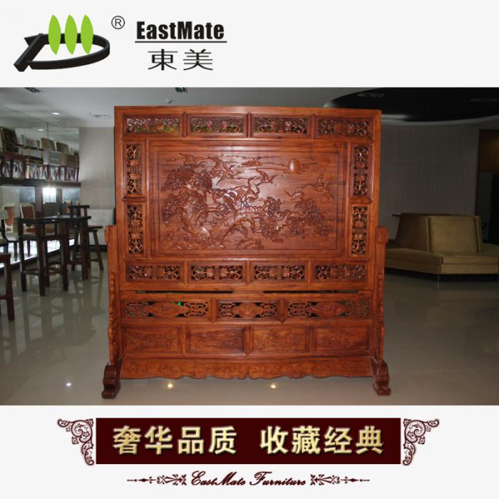 質(zhì)量保證非洲黃花梨屏風(fēng) 訂做各類(lèi)紅木屏風(fēng) 隔斷