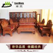 實木家具 非洲黃花梨 酸枝 大富豪紅木沙發(fā)10件套