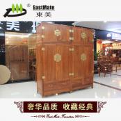 紅木家具 非洲黃花梨頂箱柜 實木衣柜 儲物柜東美