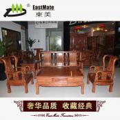 紅木家具 非洲黃花梨 小戰(zhàn)國沙發(fā)5件套實木中式組合沙發(fā)