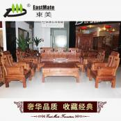 中如意紅木沙發(fā)10件套 客廳家具 非洲花梨實(shí)木沙發(fā)