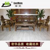 紅木家具 雞翅木全實(shí)木牛角沙發(fā)6或8件套