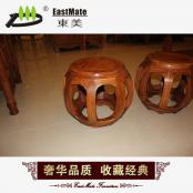 質(zhì)量保證非洲黃花梨古凳 實(shí)木圓凳 復(fù)古凳子