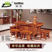 紅木家具 茶具桌椅組合 廠家直銷可定制 刺猬紫檀 將軍茶臺(tái)
