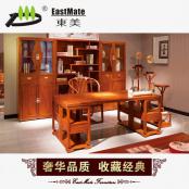 紅木家具 新中式古典刺猥紫檀寫字臺(tái) 花梨實(shí)木辦公桌 辦公臺(tái)