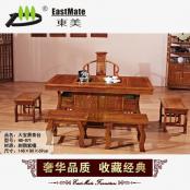 紅木家具 大寶鼎茶臺(tái) 廠家直銷可定制 茶桌茶椅組合 功夫茶桌