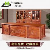 紅木家具 實木大班臺 大辦公桌 全實木辦公家具 直銷 老板桌