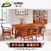 紅木家具 大八駿馬茶臺(tái) 實(shí)木茶桌椅組合 茶桌茶臺(tái) 功夫茶幾