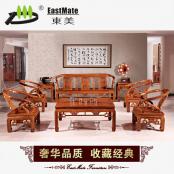 紅木家具 牛角沙發(fā) 廠家直銷可定制 刺猬紫檀 紅木古典家