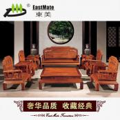 國色天香沙發(fā) 刺猬紫檀非 緬甸花梨木沙發(fā) 紅木沙發(fā)